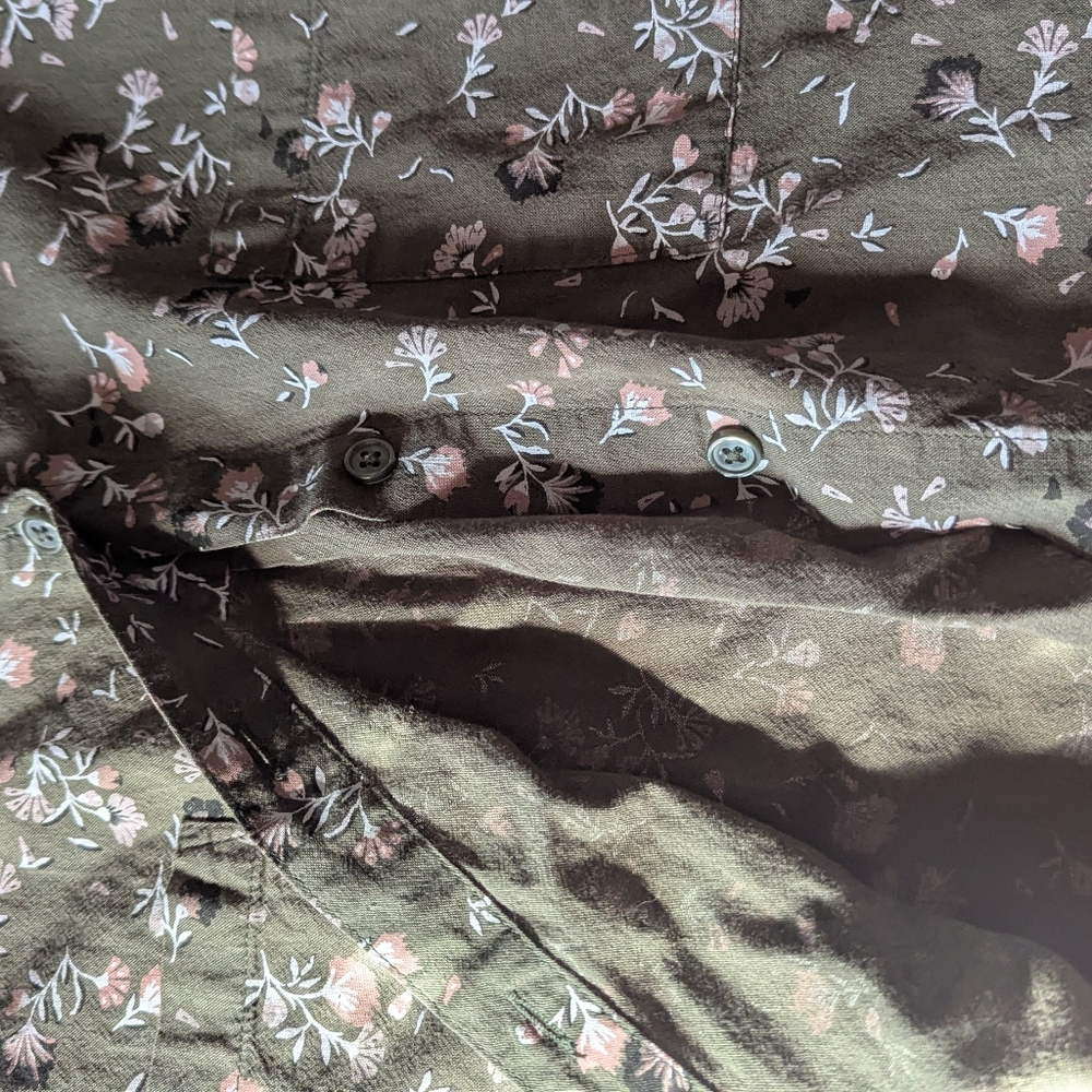 2pc Floral Boxy Cropped Button Down Shirts - Picture 7 of 9